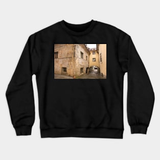 Historic Street in Skofja Loka, Slovenia Crewneck Sweatshirt